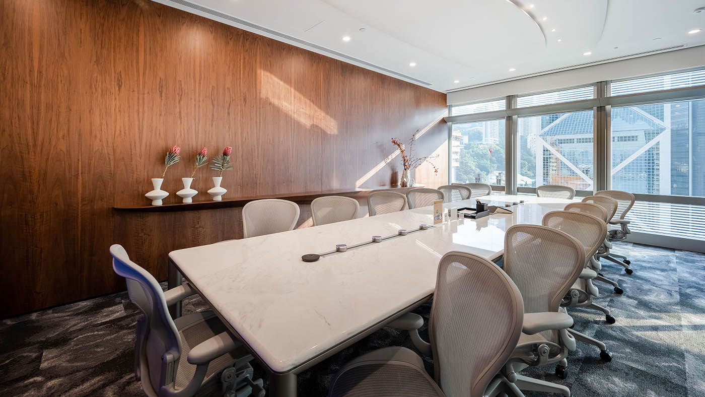 Meeting room at AIA Central in Hong Kong